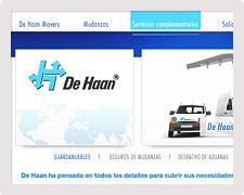 Sitio web De Haanmovers Spain Center